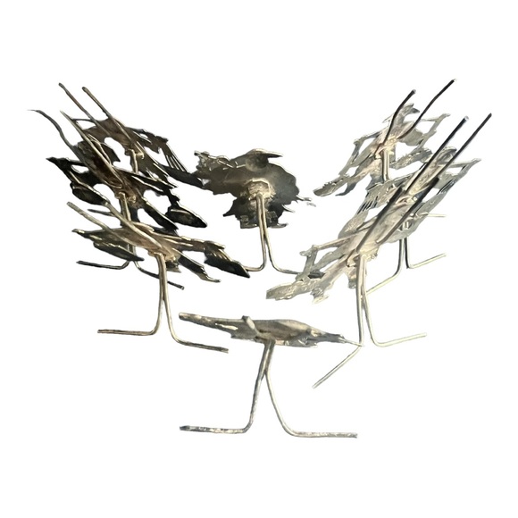 Vintage Chinese, 20th century. Eight figural easel back place card holders - Picture 4 of 12